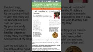 BTC Flash Crash prophetic dream  Maria Conwell 51722 [upl. by Ydarb]