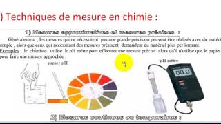 COURS importance de la MESURE  CHIMIE 1BAC BIOF [upl. by Nedia]