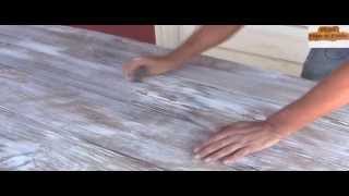 How to Distress Finish Stained Table [upl. by Atarman236]