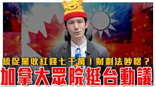 最新挺台動議加拿大喊：讓台灣用自己名字｜統促黨收中共資金千萬遭起訴！台灣恐出現中配立委？財劃法吵啥｜粉紅特報101期 [upl. by Quinn]