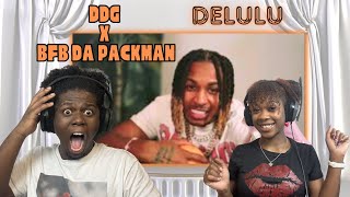 DDG X BFB DA PACKMAN  DELULU  REACTION [upl. by Yt]