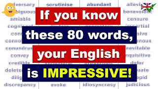 If you know these 80 words your English is IMPRESSIVE [upl. by Einafets143]