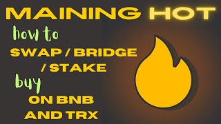 Hot wallet in telegram swaps bridges staking and Hapi score [upl. by Drislane]