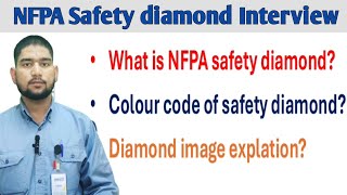 what is NFPA safety diamond  NFPA 704 diamond  colour code of safety diamond [upl. by Llennahc30]