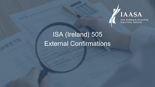 ISA Ireland 505 External Confirmations [upl. by Lizbeth]