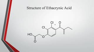 ETHACRYNIC ACID  Mechanism  Uses  SAR  Properties  Structure [upl. by Waddington649]