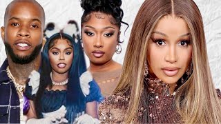 Cardi B quotDISRESPECTSquot Megan Thee Stallion amp Parties with Tory Lanez Supporter Allegedly [upl. by Ayim345]