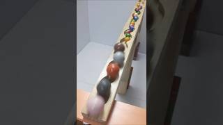 Marble Run Race ASMR  Wooden Wave Course Colorful Marbles 138 marblerunrace marblerunandmore [upl. by Shaughn]