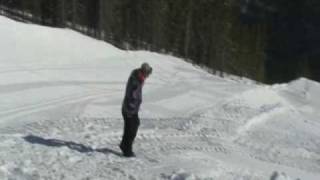 Castle Mountain Video Snow Report March 122009 [upl. by Ecirtram]