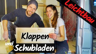 CAMPER AUSBAU  Leichtbau Klappen und Schubladen für den Camper Selbstausbau [upl. by Attelrahs]