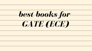 best books for ece gate preparation [upl. by Sarid]