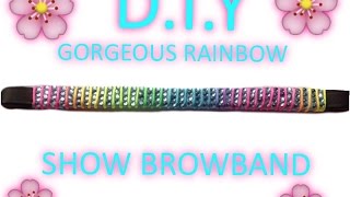 HOW TO MAKE A STUNNING RAINBOW DIAMOND BROWBAND [upl. by Debra363]