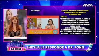 Sheyla Rojas evita pelearse con el Dr Fong quotYa aclaré lo que pasóquot [upl. by Mel110]