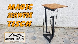 Magie oder Physik  DIY Schwebetisch  Tensegrity Tisch selber bauen [upl. by Ardnad]