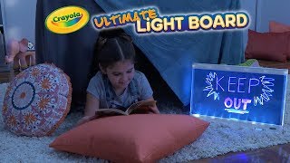 NEW Crayola Ultimate Light Board  Crayola Product Demo [upl. by Anuqahs]