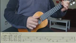 Spanish Ukulele Malaguena Fingerstyle Ukulele Tutorial With Tab [upl. by Vardon756]