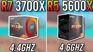 Ryzen 7 3700X vs Ryzen 5 5600X  Tested in 2024 [upl. by Horner]