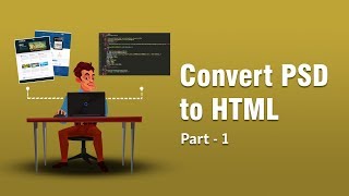 Converting PSD TO HTML  Fetching Font From Photoshop  Part 1  Eduonix [upl. by Lennej]