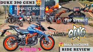 KTM Duke390 Gen3  Ride Review🔥I Am Impressed😻Xtreme Power🤯Top Speed😱Reactions🤣TrackTwister [upl. by Malchus]