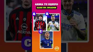 Arma tu EQUIPO ⚽🌍Elige a un jugador para tu equipo🧠 futbol elige quiz [upl. by Nailluj]