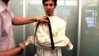 Strait Jacket Halloweeny HowTo Threadbanger [upl. by Emmit]