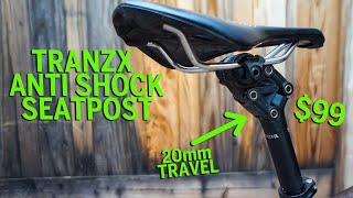 Tranzx Antishock QL seatpost Review  99 Dollar Suspension Seatpost [upl. by Lindi]