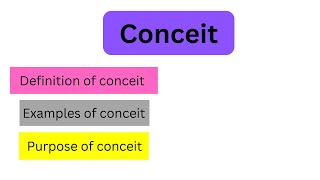 Conceit with Example  Poetic Device [upl. by Oab]