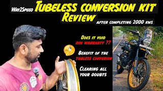 Way2speed  Tubeless conversion kit ❌Ownership Review ❌ after completing 2000kms in Himalayan 450 [upl. by Mahan585]