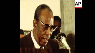 SYND 21 7 78 PRESIDENT BARRE OF SOMALIA SPEECH AGAINST RUSSIANS AT OAU CONFERENCE [upl. by Sib982]