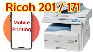 Ricoh MP 201 Android Printing  Android to Printer Cable  Ricoh Android Copier  Mobile Printer [upl. by Arima]