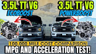 2024 Ford F150 EcoBoost VS PowerBoost MPG amp 060 Comparison You Wont Believe How Close It Was [upl. by Desmond]