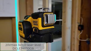 DeWalt 3x360 green laser level  plum lines and more [upl. by Riva]