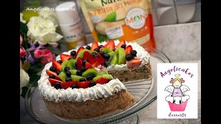 KETO MOSTACHON CON FRUTOS ROJOS by ANGELICAKESDESSERTS [upl. by Anihc]