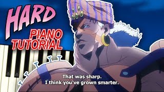 Awake Pillar Men Theme from JoJos Bizarre Adventure  Piano Tutorial [upl. by Bathsheeb]