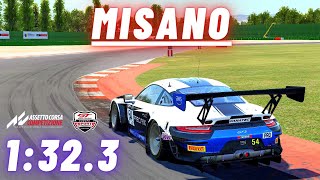 Misano Hotlap  Setup  1323  Porsche GT3 R  Assetto Corsa Competizione [upl. by Marketa]