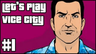 Lets Play  Grand Theft Auto Vice City Part 1  Introduction [upl. by Hamrnand16]