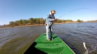 Bass Fishing  Rattle Traps During A Cold Front [upl. by Botsford919]