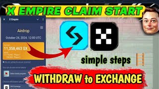 How to withdraw X Empire token to exchange extra reward 🎊X [upl. by Rehctelf]