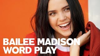 Bailee Madison Plays RAWs Word Play [upl. by Vadnee]