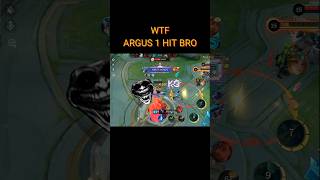 ARGUS 1 HIT DAMAGE BRO  ARGUS BEST BRO ARGUS Shorts MLBB mobilelegends [upl. by Aieka]