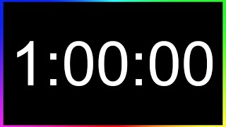 Minuteur 1 Heure ALARME🚨  Compte à Rebours 1h  Minuterie 60 Minutes  Décompte 1h [upl. by Akiria]