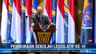 Surya Paloh Buka Sekolah Legislatif Partai NasDem Angkatan ke6 [upl. by Sorvats]