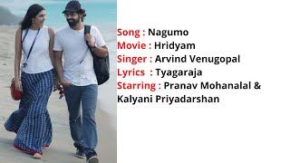 Nagumo  Lyrics with English Translation Hridayam  Pranav  Kalyani  Hesham  Arvind Venugopal [upl. by Lanam214]