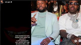 EST GEE Says The Beef With Yo Gotti Is Fake News After Dissing Yo Gotti On Hot 97 CMG Falling Apart [upl. by Wiseman425]