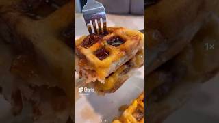 Sausage and egg stuffed waffle [upl. by Cox]