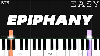 BTS 방탄소년단  Epiphany  EASY Piano Tutorial [upl. by Solhcin163]