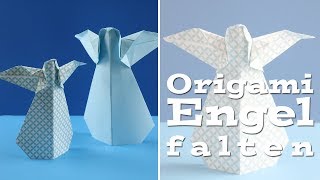 Origami Engel  Anleitung für Papierengel  Talude [upl. by Romulus]