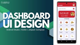 Dashboard UI in Jetpack Compose using Kotlin  Android Studio [upl. by Oralia]