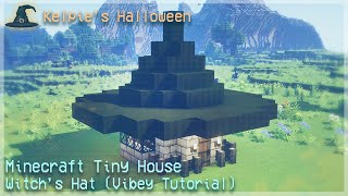 Kelpies Halloween 🎃👻Witchs Hat Tiny House 🏠 Minecraft Cottage Cute Easy Cottagecore Witch Tutorial [upl. by Akimot994]