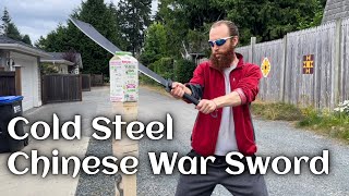 Cold Steel Chinese War Sword machete  1st Impressions [upl. by Leesa]